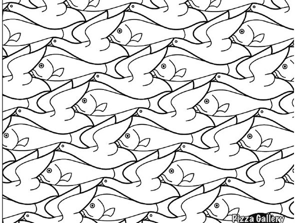 Bird Fish – M.C. Escher